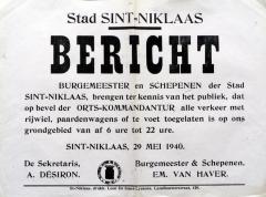 Versoepeling uitgaansverbod, 29 mei 1940