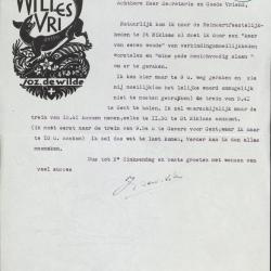 Briefpapier met Reynaertexlibris van Jozef De Wilde