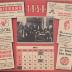 Kalender voor 1958 met foto's Koninklijke bezoeken