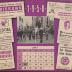 Kalender voor 1958 met foto's Koninklijke bezoeken