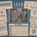 Kalender voor 1958 met foto's Koninklijke bezoeken