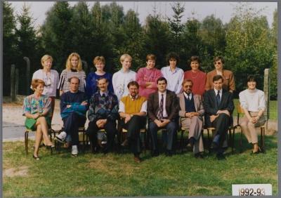 Priester Poppeschool Elversele onderwijzerskorps 1992-1993