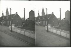 Kerkstraat Burcht: zicht op oud gemeentehuis