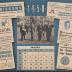 Kalender voor 1958 met foto's Koninklijke bezoeken