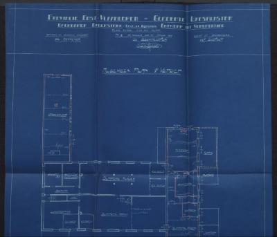 Plan van 1ste verdieping van de verbeteringswerken 'Gods- en Gasthuis'
