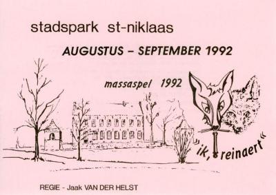 Reynaertspel 1992, flyer
