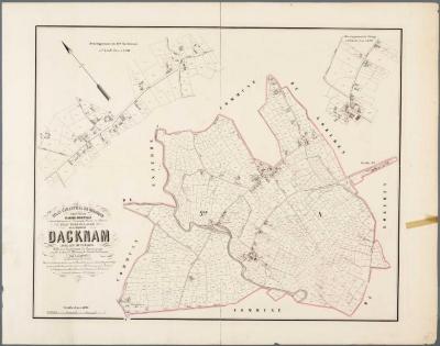 Popp-kaart: Plan parcellaire de la commune de Dacknam avec les mutations