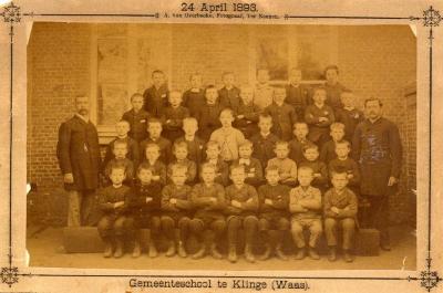 Gemeenteschool in De Klinge in 1893