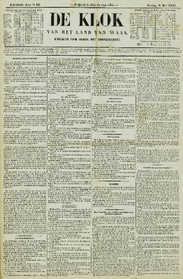 De Klok van het Land van Waes 08/05/1881