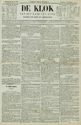 De Klok van het Land van Waes 04/11/1877