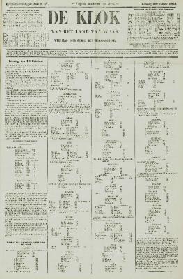 De Klok van het Land van Waes 26/10/1890