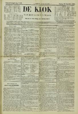 De Klok van het Land van Waes 26/09/1897