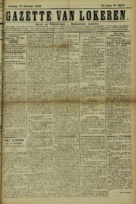 Gazette van Lokeren 19/10/1913