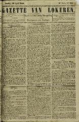 Gazette van Lokeren 29/04/1849