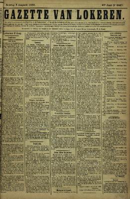 Gazette van Lokeren 03/08/1890