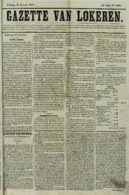 Gazette van Lokeren 25/01/1874