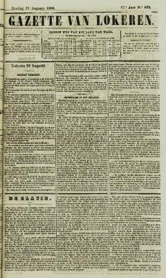 Gazette van Lokeren 19/08/1860