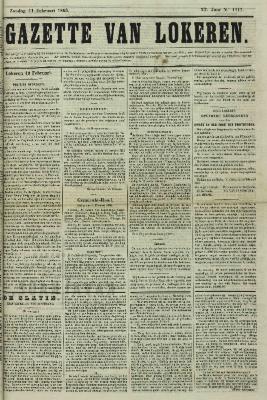 Gazette van Lokeren 11/02/1866