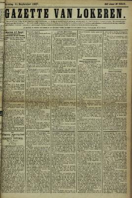 Gazette van Lokeren 11/09/1887