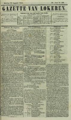 Gazette van Lokeren 23/08/1863