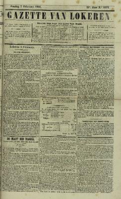 Gazette van Lokeren 07/02/1864