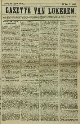 Gazette van Lokeren 25/08/1878