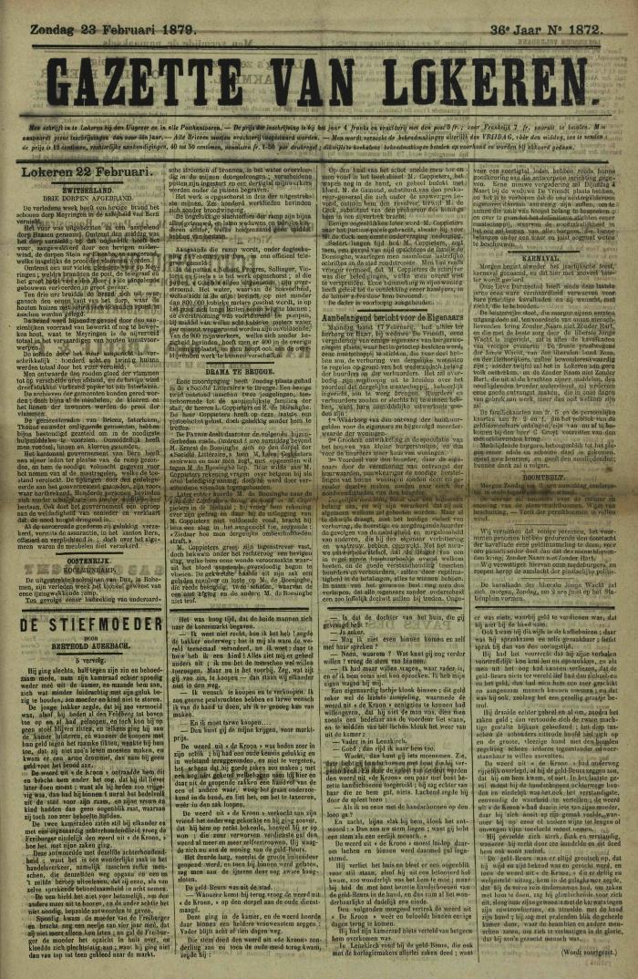 Gazette van Lokeren 23/02/1879