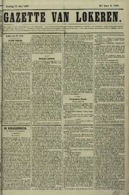 Gazette van Lokeren 25/07/1869