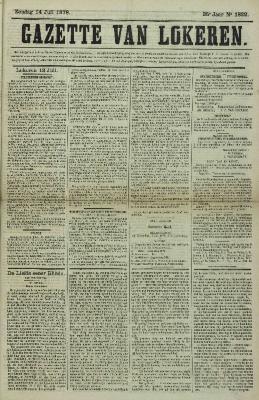 Gazette van Lokeren 14/07/1878