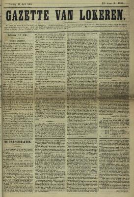 Gazette van Lokeren 16/07/1865