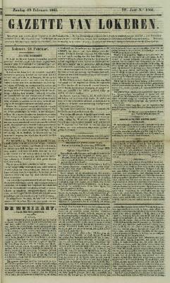 Gazette van Lokeren 19/02/1865