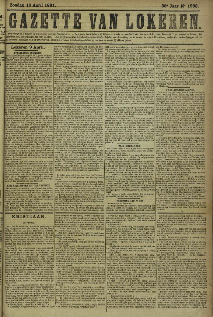 Gazette van Lokeren 10/04/1881