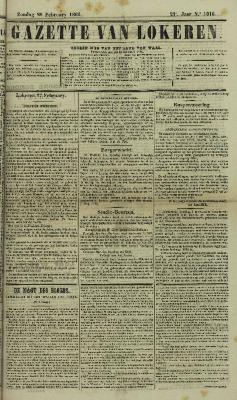 Gazette van Lokeren 28/02/1864