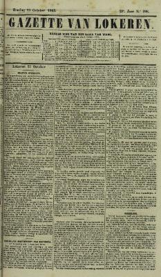 Gazette van Lokeren 25/10/1863