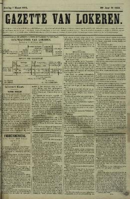 Gazette van Lokeren 07/03/1875