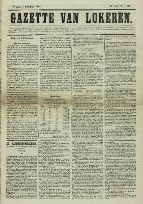 Gazette van Lokeren 03/02/1867