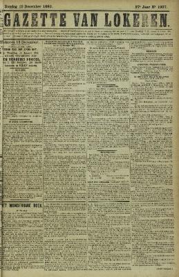 Gazette van Lokeren 19/12/1880