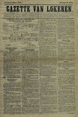 Gazette van Lokeren 09/03/1879