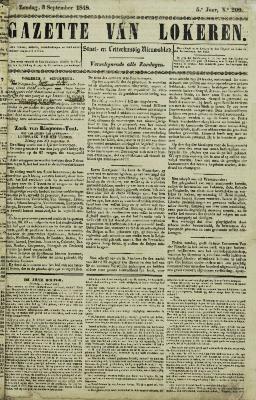 Gazette van Lokeren 03/09/1848