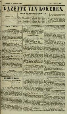 Gazette van Lokeren 18/08/1861