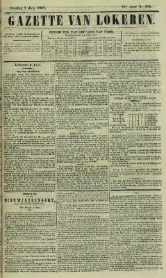 Gazette van Lokeren 07/07/1861