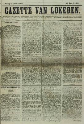 Gazette van Lokeren 21/01/1872