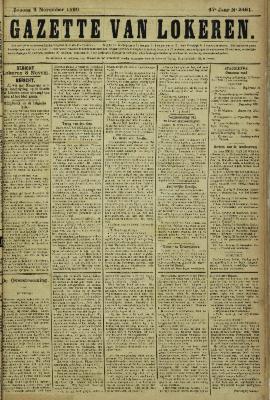 Gazette van Lokeren 09/11/1890