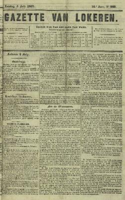 Gazette van Lokeren 05/07/1857