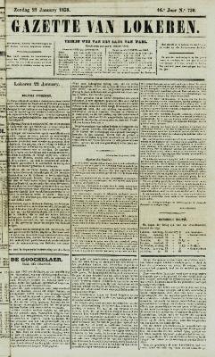Gazette van Lokeren 23/01/1859