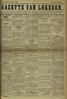 Gazette van Lokeren 27/10/1895