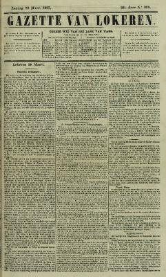 Gazette van Lokeren 29/03/1863