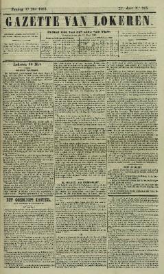 Gazette van Lokeren 17/05/1863