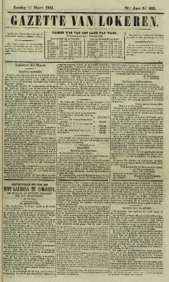 Gazette van Lokeren 17/03/1861