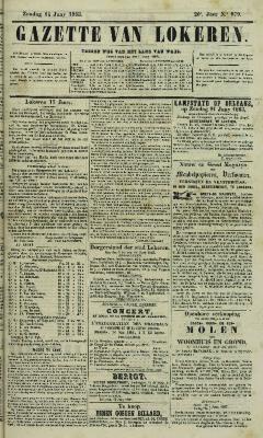 Gazette van Lokeren 14/06/1863